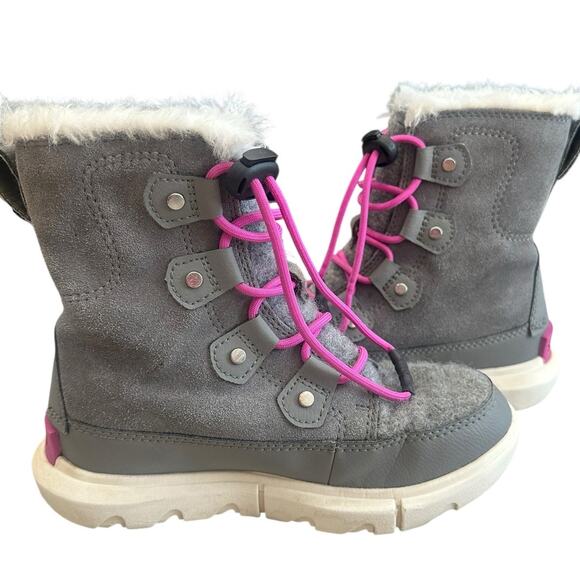 SOREL Kids Explorer Lace Winter Boot 1 - Picture 5 of 8